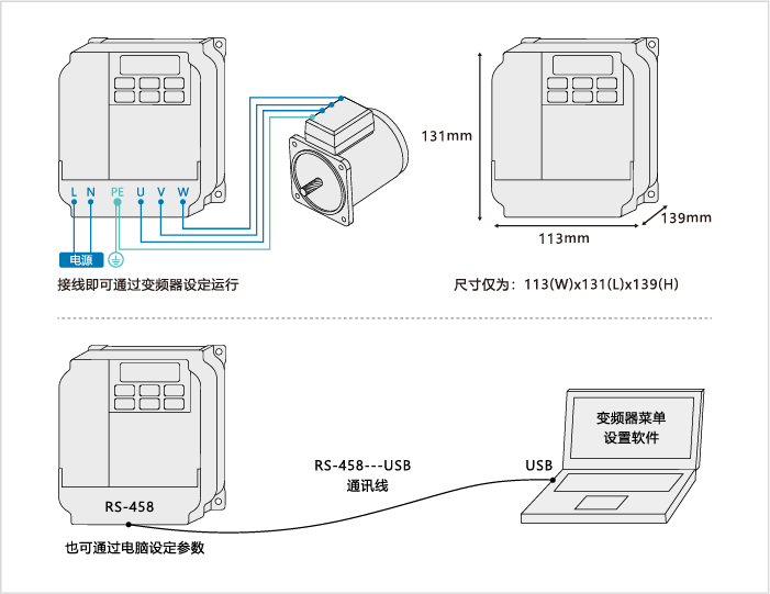 C075C150C220变频器尺寸
